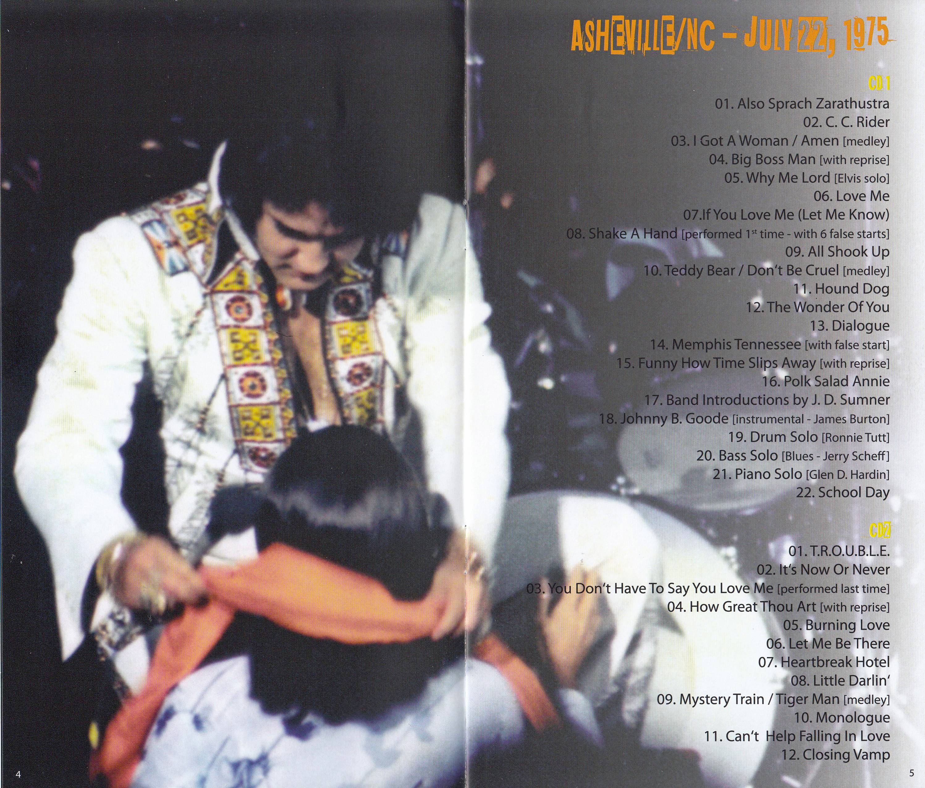 Elvis Presley The Asheville Marathon 75 : Booklet 3